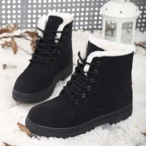 Women's Lace-Up Chunky Sole Boots