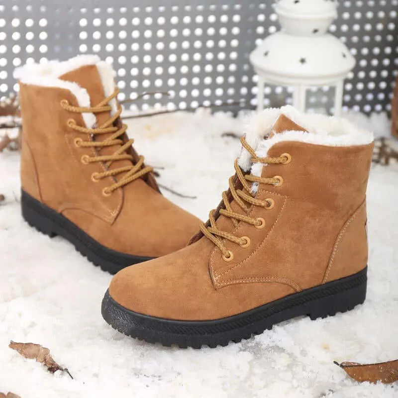 Women's Lace-Up Chunky Sole Boots