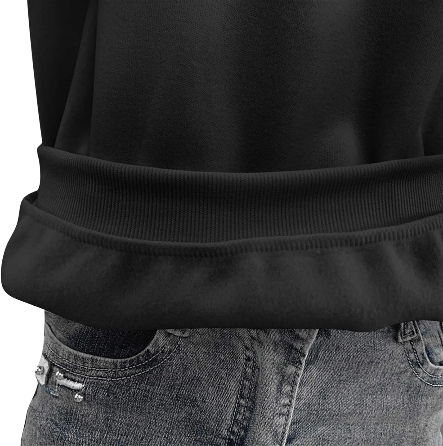 Women's Oversized Round Neck Sweatshirts Long Sleeve Turtleneck Velvet Sweatshirt,2024 Fall&Winter Trendy Women Top