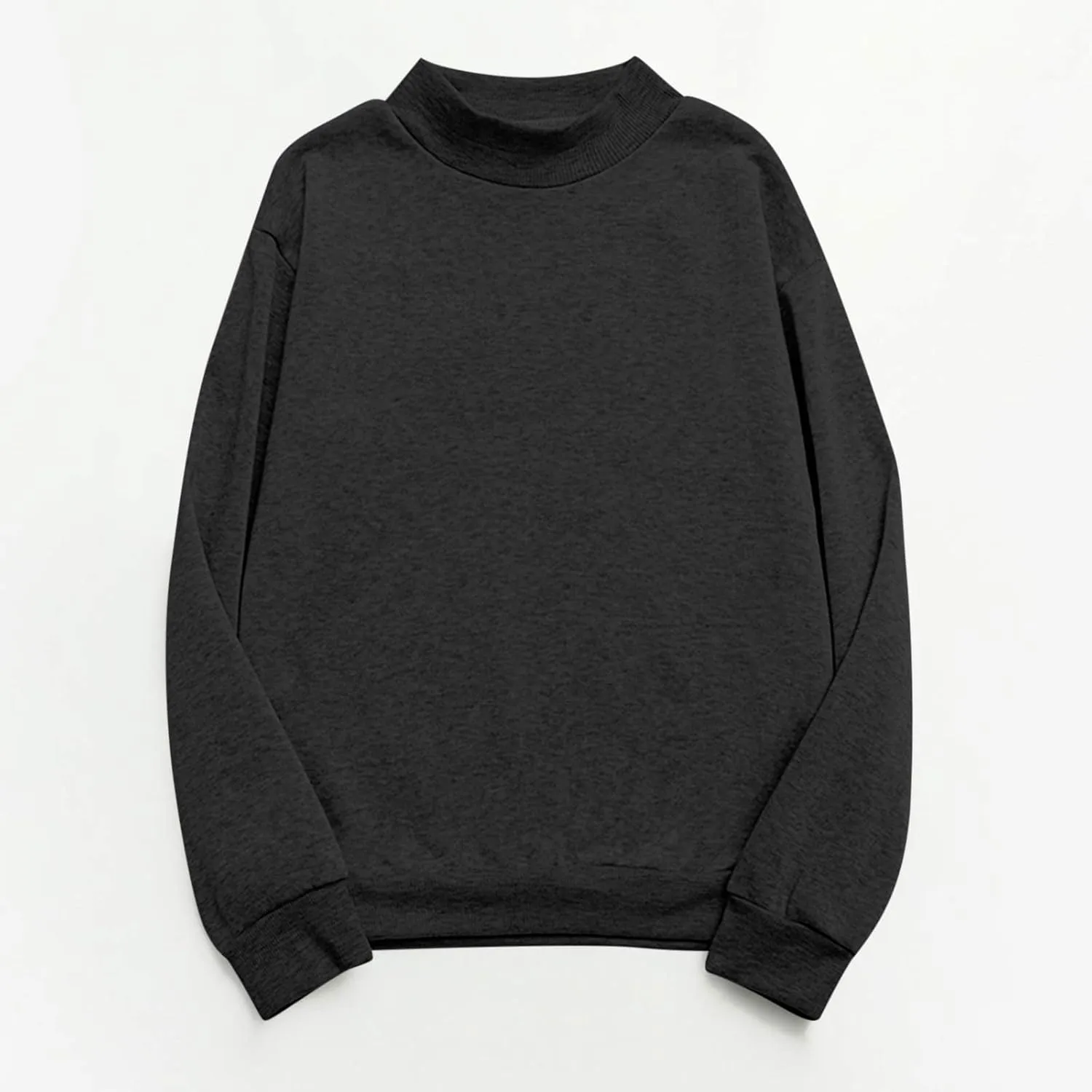 Women's Oversized Round Neck Sweatshirts Long Sleeve Turtleneck Velvet Sweatshirt,2024 Fall&Winter Trendy Women Top