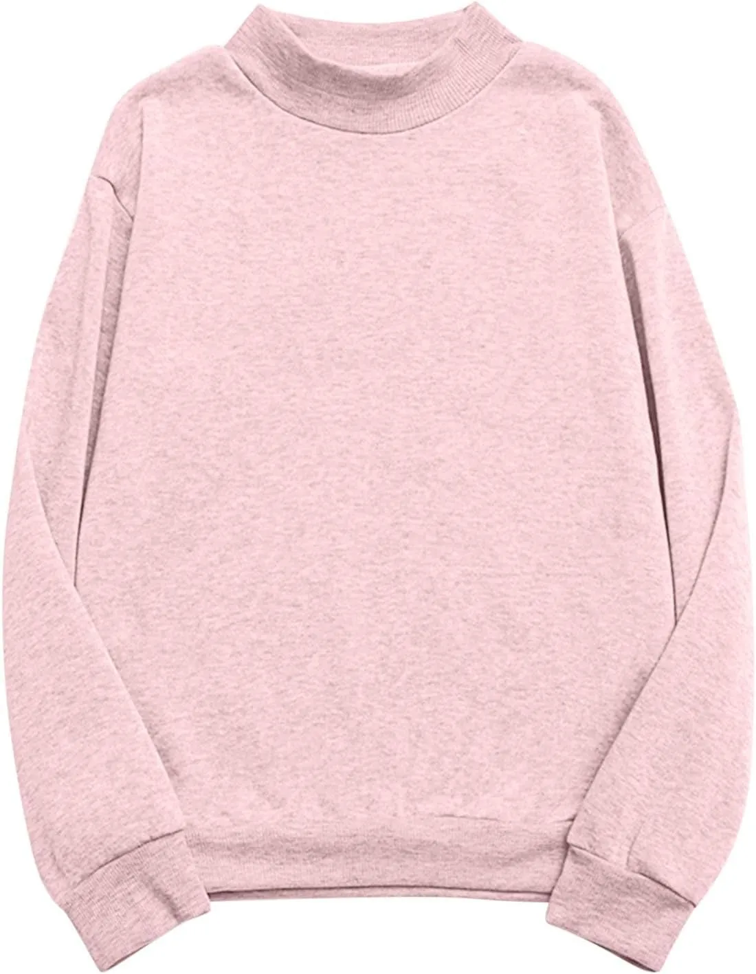 Women's Oversized Round Neck Sweatshirts Long Sleeve Turtleneck Velvet Sweatshirt,2024 Fall&Winter Trendy Women Top