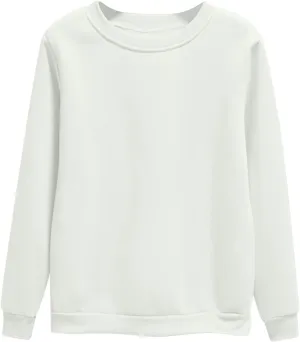 Women's Oversized Round Neck Sweatshirts Long Sleeve Turtleneck Velvet Sweatshirt,2024 Fall&Winter Trendy Women Top